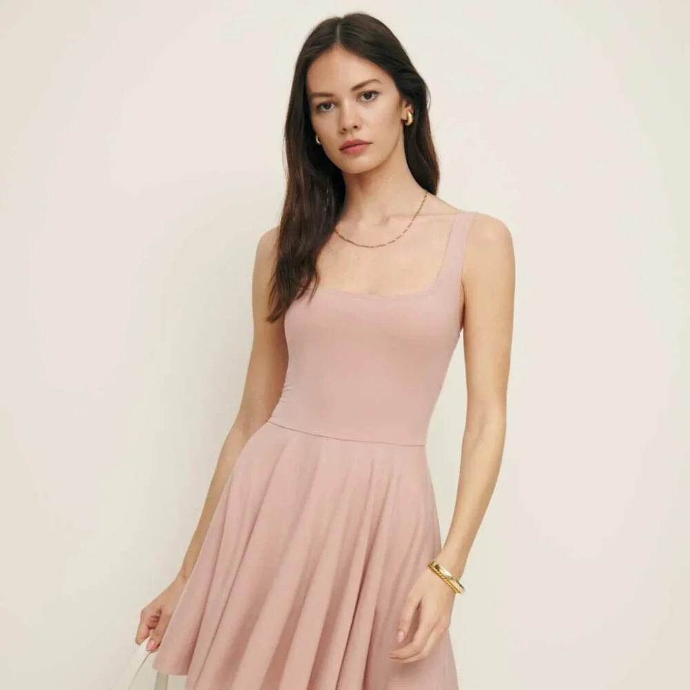 Reformation Dakota Knit Dress Serenade - Size S - Picture 1 of 4